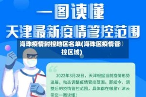 海珠疫情封控地区名单(海珠区疫情管控区域)